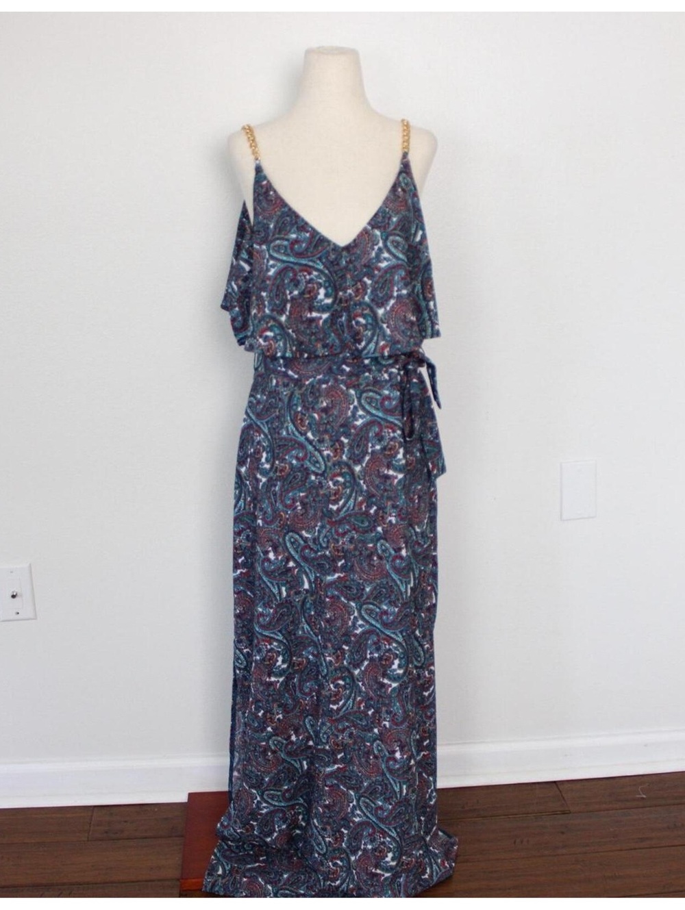 NWT MICHAEL Michael Kors paisley print maxi dress. Size M